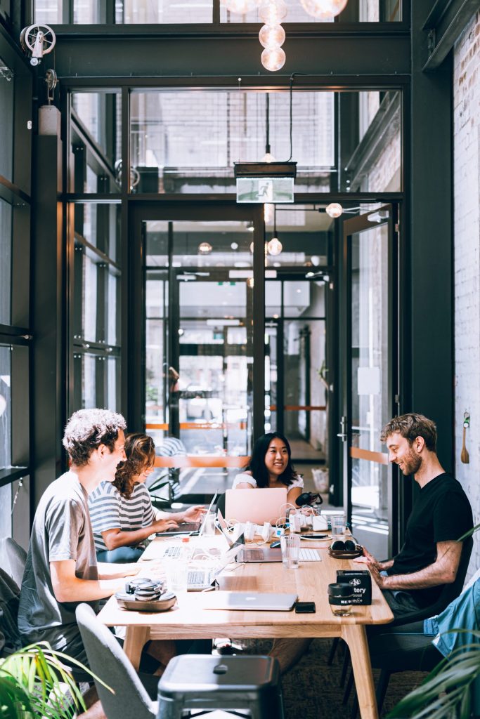 Sharing about faith in a coffee shop