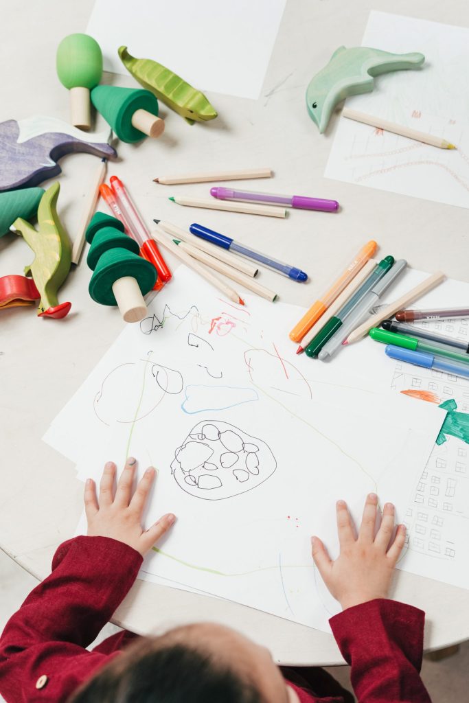 Child painting