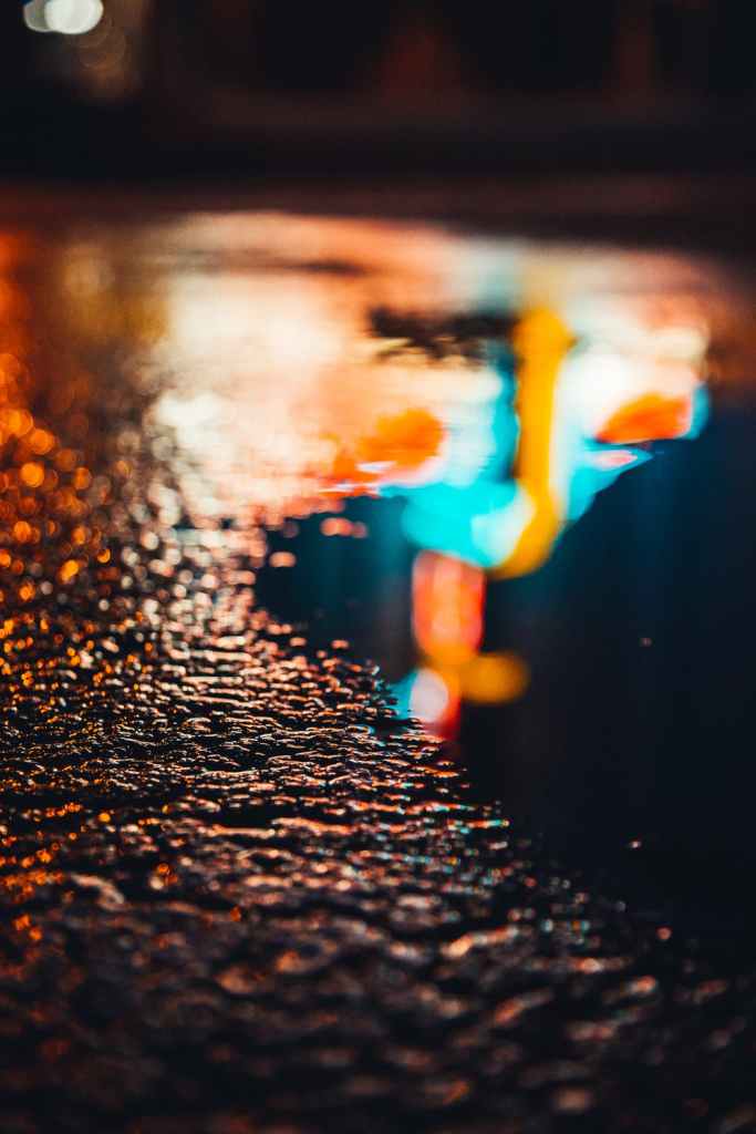 lights rain