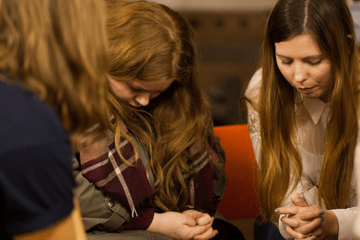 Women praying