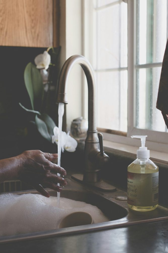 Washing hands