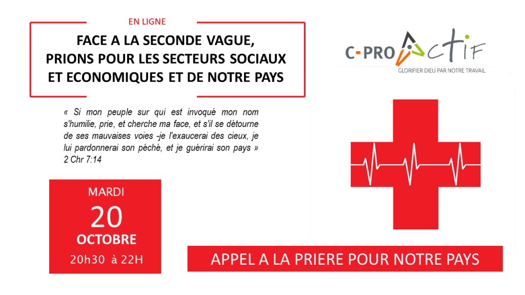 appel à la prière pour le 20 octobre à 20h30