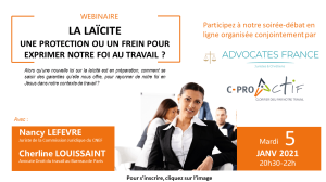 annonce soirée laicite du 5 javier 21 à 20h30